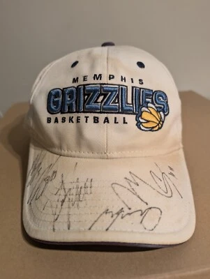 Sombrero De Colección Reebok Memphis Grizzlies Firmado Marreese Speights, Marc Gasol, Dante Foto 1 de 4