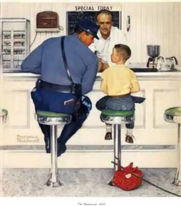 Norman Rockwell photo A4 the runaway 1958 - Picture 1 of 1