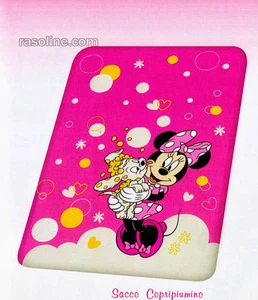 Sacco Copripiumino Minnie e Bella Rosa-Fuxia Puzzle Una Piazza Caleffi Disney - Foto 1 di 1