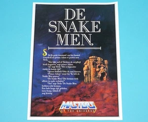 MOTU HE-MAN MASTERS OF THE UNIVERSE CATALOG FOLDER FOLDOUT 'DE SNAKE MEN' 198... - Picture 1 of 3
