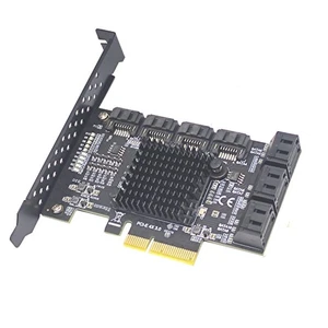 PCI-E X4 X8 X16 auf 6 Port SATA3.0 Festplatte/Optisches Laufwerk/SSD Erweiterungskarte f - Bild 1 von 8