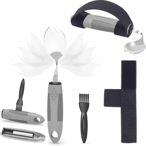 Rano/cuchara 2 en 1 para temblores de mano, cuchara adaptable para discapacitados 2 1  - Imagen 1 de 6