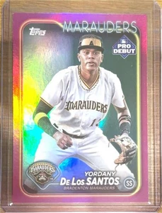 2024 Topps Pro Debut - Fuchsia Foil #PD-135 Yordany De Los Santos Near Mint - Bild 1 von 2