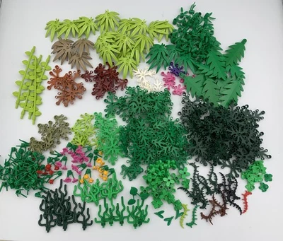 LEGO Lote Piezas Piezas Follaje Árboles Plantas y Hojas Flores A Granel más de 390 piezas Foto 1 de 4