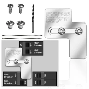 Mmanual Generator Interlock Kit Branch Circuits Charging Power Switch Grid Power - Picture 1 of 9