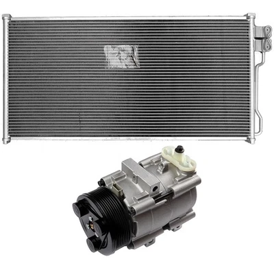 AC Condenser & AC Compressor Cooling Kit For 1998-2001 Lincoln Navigator 5.4L - Image 1 of 4
