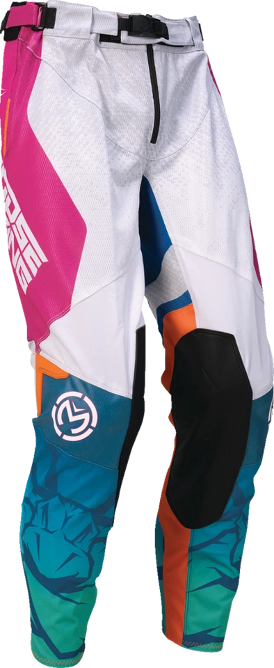 MOOSE OFFROAD - 2901-12069 Sahara Pants Teal/Orange/Pink US 26 Slim - Image 1 of 1