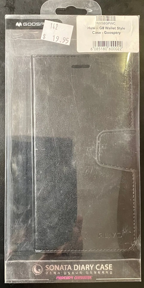 Goospery Sonata Diary for Huawei G8 - Black - Image 1 of 1