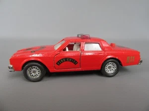 C489 Vintage Majorette France Chevrolet Impala Chevy Fire Chief #56 Rouge 1:41 - Imagen 1 de 9