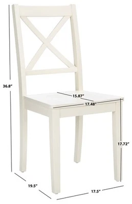 SILLA DE COMEDOR SAFAVIEH SILIO X-BACK, Precio rebajado 2172763032 DCH9214B-SET2 Foto 1 de 4