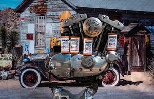 Ironhead Dead Indian Chief 2 agujeros agujero vertical cubierta de distribución Harley Davidson - Imagen 1 de 7