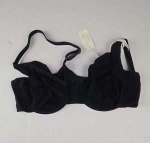 Aerie Smoothez Full Coverage Mesh Slightly Lined Bra Black 40C - Picture 1 of 6