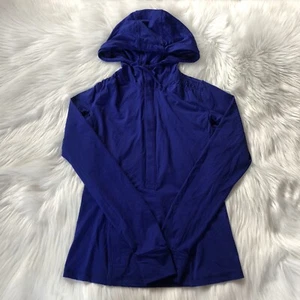 ATHLETA Hoodie Sweatshirt Purple Half Snap Outdoor Active Top Long Sleeve XXS - Picture 1 of 10
