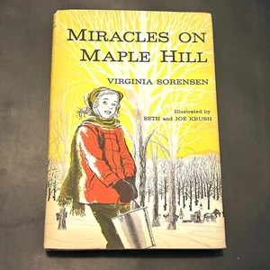 Miracles on Maple Hill Virginia Sorensen 1956 1st Edition Hardcover Dust Jacket - Picture 1 of 12
