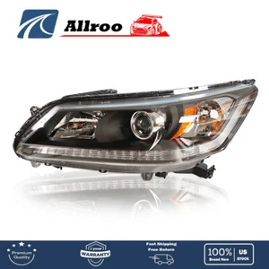 LH/Driver Side Headlight Headlamp Halogen Replacement For 2013-15 Honda Accord - Picture 1 of 12