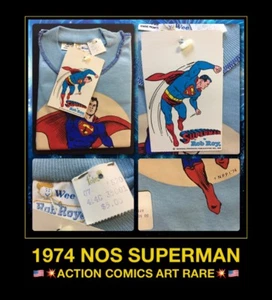 NOS '74 SUPERMAN NPP Rob Roy Aquaman movie batman robin DC Action Comics T-Shirt - Picture 1 of 7