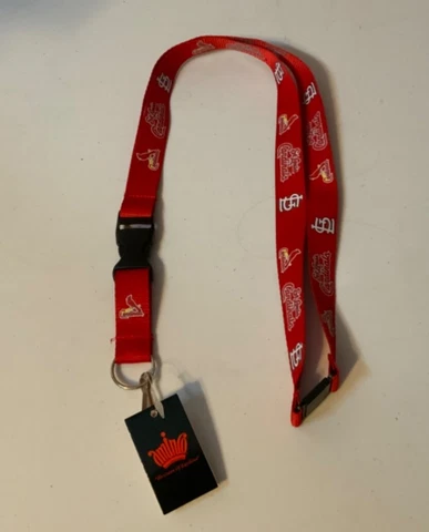 St. Louis Cardinals Lanyard Detachable Buckle 23" Long 3/4" Wide by Aminco - NEW Cover