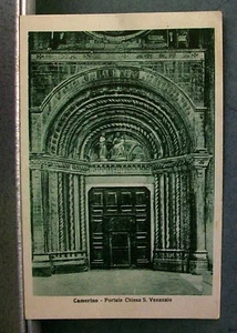 CAMERINO - Portal Kirche S.Venanzio [b/n., picc., viagg., Cart.Luigi Conforti] - Bild 1 von 1