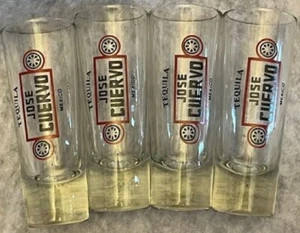 Set of Four 4” JOSE CUERVO TEQUILA - MEXICO SHOT GLASSES - Picture 1 of 3