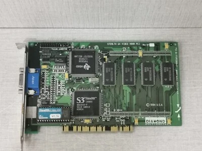 Diamond MultiMedia STEALTH 64 VIDEO VRAM PCI REV.D7 Main PCB Board - Image 1 of 4