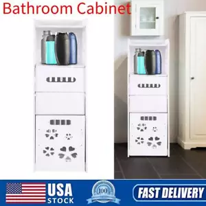 Bathroom Cabinets Tall Slim Bathroom Storage Bathroom Waterproof Toilet Cupboard - Picture 1 of 19