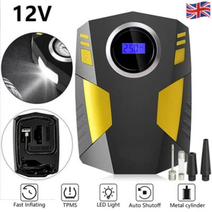 Digital Corded Car Tyre Inflator Pump Portable 150PSI Air Compressor LED Light - Picture 1 of 9