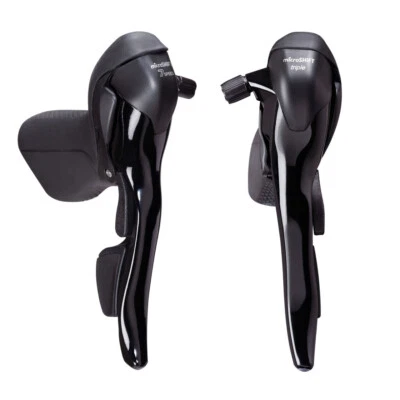microSHIFT 2x7 Speed Road Dual Shifter Levers Brake Road Bike SB-R472 Shimano Co - Image 1 of 4
