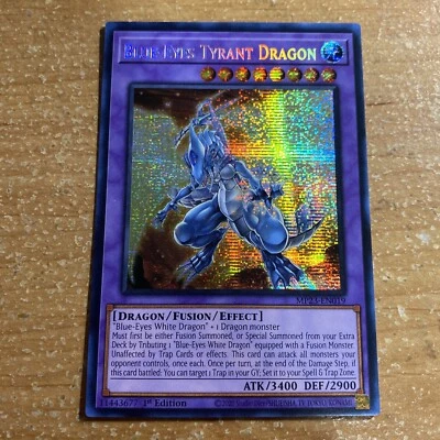 🔥 Yugioh BLUE-EYES TYRANT DRAGON MP23-EN019 PRISMATIC SECRET RARE NM 1ST ED - Image 1 of 3