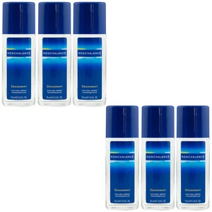 Nonchalance Natural Deodorant Spray 6 x 75 ML for Woman Gentle to The Skin - Picture 1 of 1