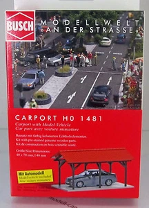 Busch 1481 Bausatz Carport H 1:87 NEU - Picture 1 of 1