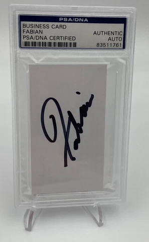 FABIAN FORTE CUT AUTO PSA/DNA Signed Autograph Actor TURN ME LOOSE Singer TIGER Cover