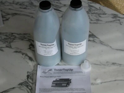 Two Bottles of Toner Refills for Xerox Phaser 4400 113R00628 Oki B6100 09004058 - Image 1 of 2