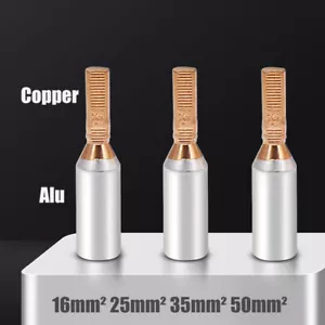 16-50mm² Aluminium Copper Tube Pin Crimp Terminal Cable Lug for Circuit Breaker - Picture 1 of 8
