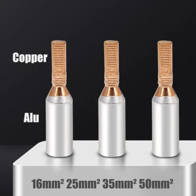16-50mm² Aluminium Copper Tube Pin Crimp Terminal Cable Lug for Circuit Breaker - Image 1 of 4