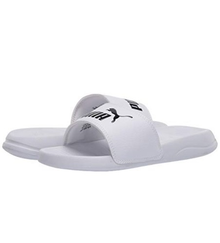 PUMA Unisex Adulto Sandalo Popcat Slide Uomo Bianco Nero