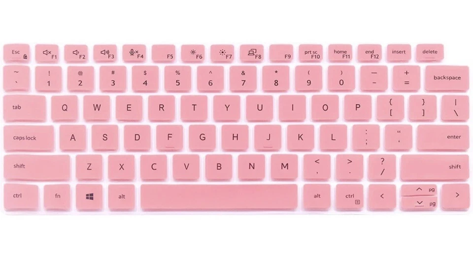 Keyboard Skin Cover No Side Numbers Solid Pink - A0023 - Image 1 of 4
