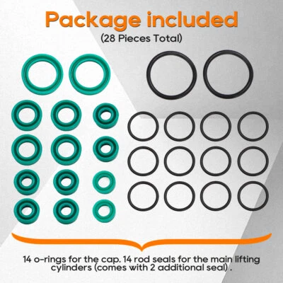 For 1990-2002 Mercedes Benz SL R129 All Cylinder Hydraulic Roof Rebuild Seal Kit - Image 1 of 4