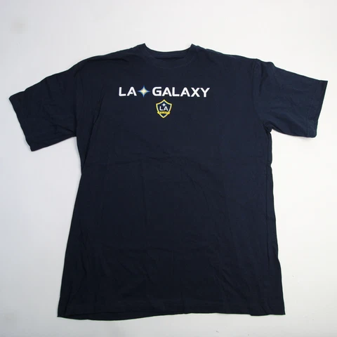 LA Galaxy Majestic Short Sleeve Shirt Men's Navy New Cover