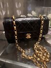 Classic Chanel Flap Vintage Patent Diana Bag 24k Gold Plated Chain Hardware