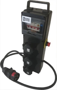 QUADRO ELETTRICO POWERBOX PORTATILE-3 prese Monofase 16A-Input Trifase+N+T 16A - Afbeelding 1 van 1