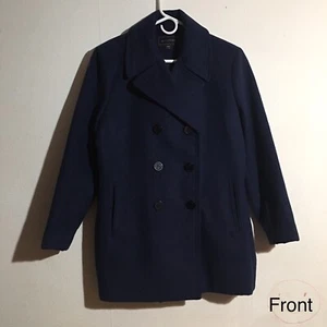 Metaphor Navy Pea Coat: Size XL - Picture 1 of 12