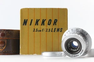 Nippon Kogaku W-Nikkor C 3.5/3.5cm lens Leica Screw Mount Coupling for Rangefin - Imagen 1 de 8