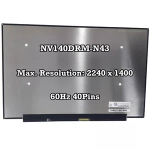 NV140DRM-N43 2240×1400 14 inch Laptop LCD Touch Screen Replacement Panel Matrix - Picture 1 of 2