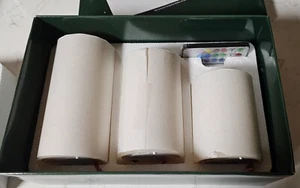 Jeffrey Banks Multi-function Remote Control Flameless Candles Set Of 3 Christmas - Picture 1 of 3