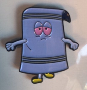 Towelie Pin Badge Enamel South Park Towel Character Towely Brooch