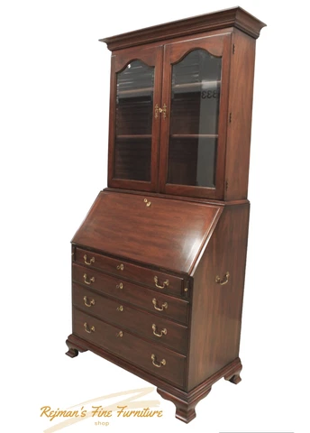 Henkel - Harris J. Hancock Mahogany Georgian Secretary Desk Cover