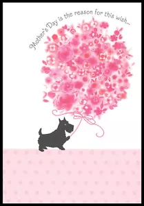 Greeting Card - Dog Puppy Scottish Terrier - Mother's Day - 0597 - Picture 1 of 2