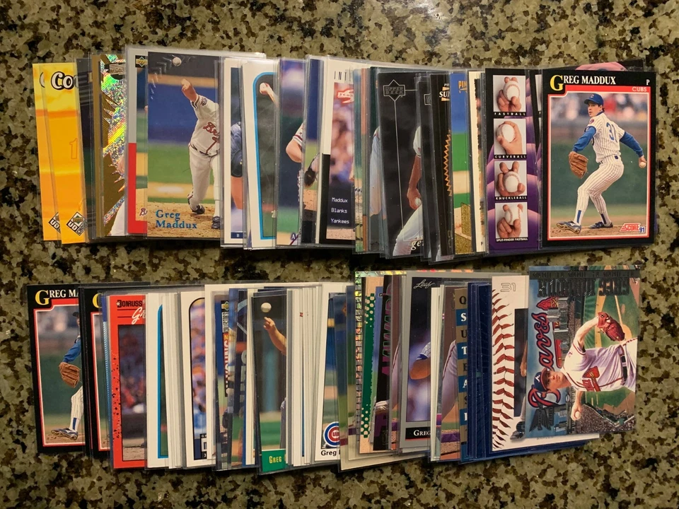 GREG MADDUX SINGLES Cubs Braves HOF  - PICK ANY - UPDATED 07/11/24 - Image 1 of 1