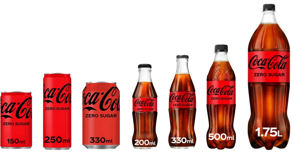 Coca Cola Zero sugar Soft Drink Multiple Pack - Image 1 of 1