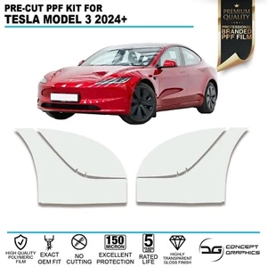 Heckbögen Steinschlagschutz PPF Lackschutzfolie für Tesla Model 3 24+ - Bild 1 von 3
